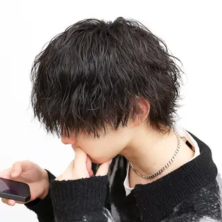 ショート カラー パーマ ヘアアレンジ メンズ キッズ 🔷横浜1のパーマ 職人🔷将太郎のヘアスタイル