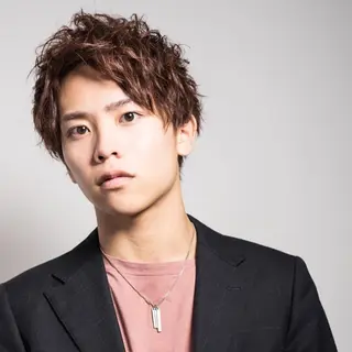 メンズ ショート パーマ カラー Ash 武蔵小杉店のヘアスタイル