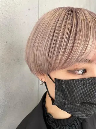 カラー 骨格診断で絶対可愛い ✨丸みショート✨凌弥のヘアスタイル