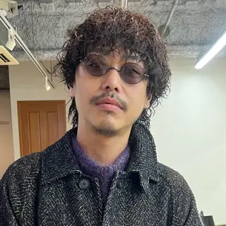 ミディアム 大人メンズヘア メンズパーマSHUNのヘアスタイル