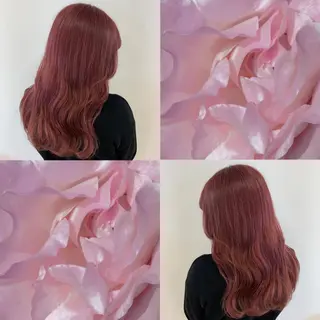 セミロング カラー 暖色専門美容師🎀 お客様満足度◎のヘアスタイル