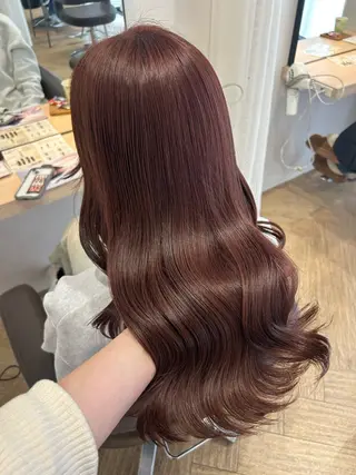 ロング カラー AVANCE.なかもず所属・砂野 真璃奈のヘアスタイル
