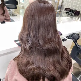 セミロング カラー *モデル募集🤍横浜 透明感カラー🫧のヘアスタイル