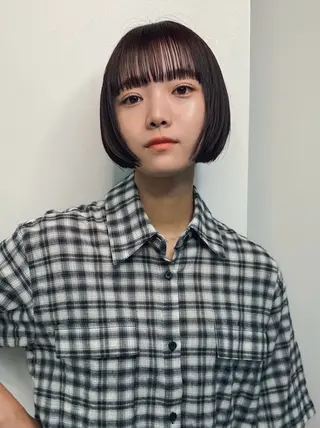 ショート パーマ* 顔まわり似合わせのヘアスタイル