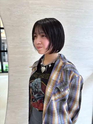 ショート THE ESCALA 町田店所属・町田/メンズカット/ センターパート/細木のヘアスタイル