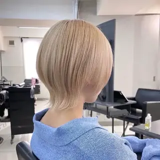 ショート カラー ハイトーン×ショート /RINのヘアスタイル