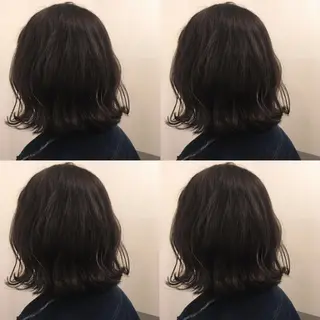 ミディアム カラー RINA🧤 デザインとボブのヘアスタイル