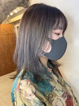 ミディアム カラー Sana / 韓国ヘア / カラーのヘアスタイル