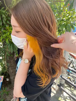 ロング 亀川蓮 Agu hairのヘアスタイル