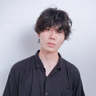 パーマ メンズ ツイスパ/波巻き対応 メンズ特化　石川愛理のヘアスタイル