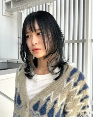 ミディアム カラー ヘアアレンジ agee garden所属・くろき みらいのヘアスタイル