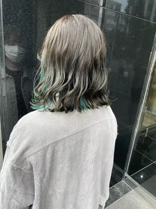 ミディアム カラー 髪質改善美容室Lust所属・美容室Lust💚 嶋崎　鷹のヘアスタイル