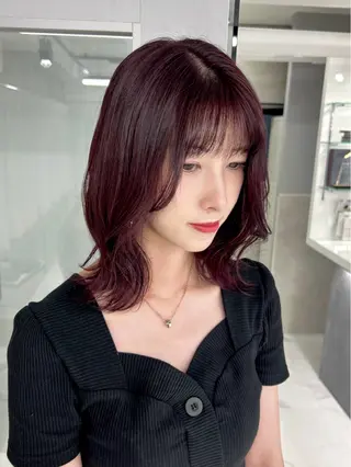 ミディアム カラー shizuna/天神 /メンズ/ボブのヘアスタイル