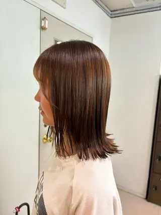 ミディアム 室谷 ゆりあのヘアスタイル