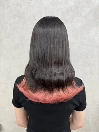 ロング カラー 🍎暖色カラーで大人 可愛く🍒齋藤すみれのヘアスタイル