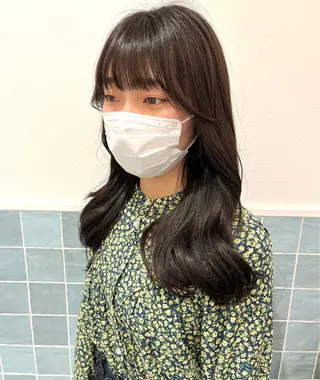 セミロング 三輪 珠美のヘアスタイル