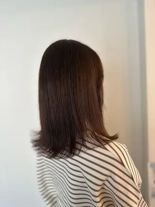 ミディアム カラー ヘアアレンジ DANY🦋名駅✂︎ 艶髪/透明感カラーのヘアスタイル