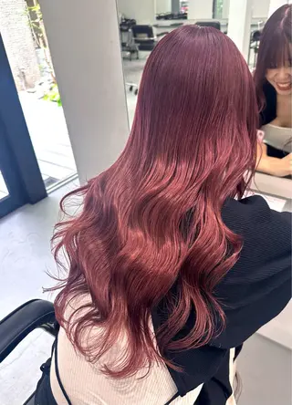 ロング ピンクベージュ/新潟 万代/高橋桃葉🍑のヘアスタイル