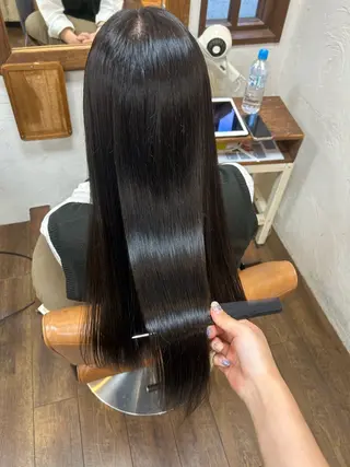 ロング カラー 徳 永のヘアスタイル