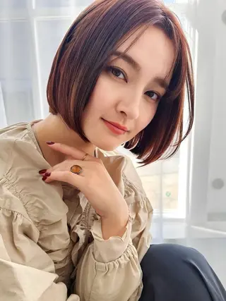 ミディアム レディースカット モデル✂️中野裕介のヘアスタイル