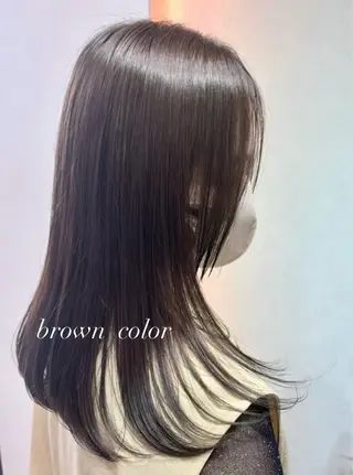 ミディアム カラー 栗谷 竜希のヘアスタイル