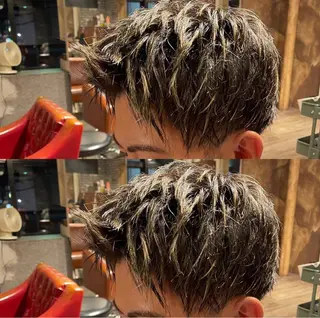 ショート カラー メンズ peakshair所属・堀江/メンズパーマ 𝒀𝑼𝑻𝑶のヘアスタイル