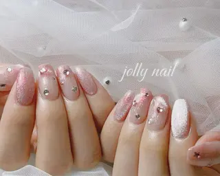 ネイル Jolly チップ長さだしのネイルデザイン
