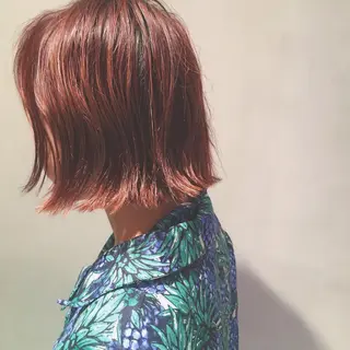 ショート カラー レイヤーカット BLend 渋谷のヘアスタイル