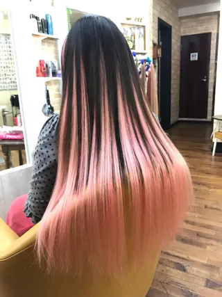 ロング イマジン&クリエイト足利所属・お→の さとしのヘアスタイル