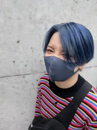 ショート カラー fuwat所属・秋葉原でカラーする なら🐉ちぇーたんのヘアスタイル