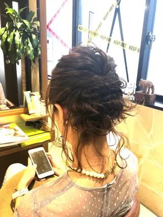 セミロング ヘアアレンジ 【ディレクター 🧸🤍田澤　唯那】のヘアスタイル