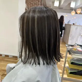 ミディアム カラー ヘアアレンジ 久米 治仁のヘアスタイル