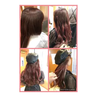 セミロング カラー 100%髪質改善特化 TRUNSのヘアスタイル