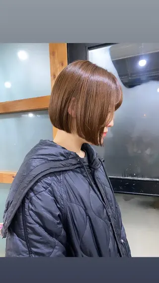 ショート なぎ🌿.∘[ボブ, ニュアンスカラー]のヘアスタイル