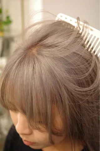 ロング カラー Lute所属・ミタニ ナギサのヘアスタイル