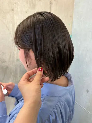 ショート カラー ドアベルヘアリビング所属・加藤志保 🎗️🫧モデル募集のヘアスタイル