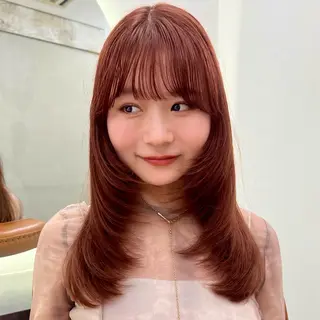 ロング カラー レイヤー/ベージュ /メンズsaraのヘアスタイル