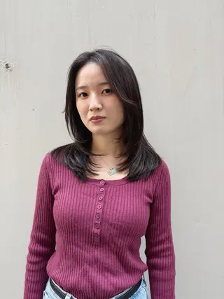 セミロング 高橋 涼香のヘアスタイル