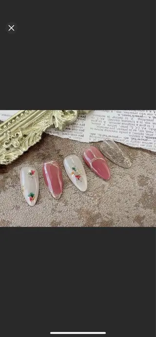 ネイル ネイルサロンAiri 長さ出し·シンプルのネイルデザイン