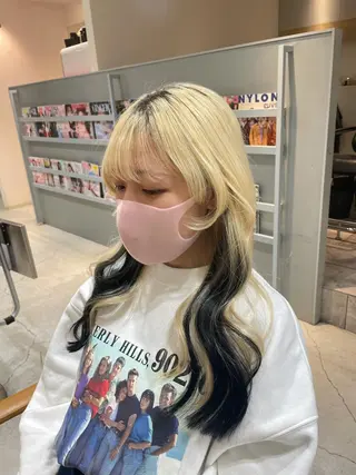 ロング 艶ハイトーン👑♡ NATSUKIのヘアスタイル