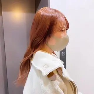 セミロング カラー Hair & make Lamp所属・梅田のブリーチ特化 美容師KAI🥰のヘアスタイル