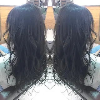 ロング カラー 青木 茂樹⭐️ 透明感カラーのヘアスタイル