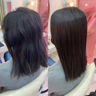 セミロング 本間 しゅうまのヘアスタイル