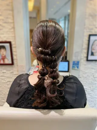 ロング ヘアアレンジ 本多 美羽のヘアスタイル