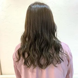 ロング カラー 店長ハイトーンカラー 柞山史奈のヘアスタイル