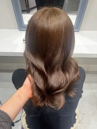 セミロング 韓国風顔まわり/ベー ジュ/マツエク♡美咲のマツエク・マツパデザイン