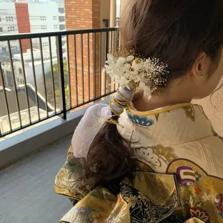 ミディアム カラー chouette/ 根本優希のヘアスタイル