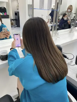 ロング カラー 似合わせハイトーン♡ みつきのヘアスタイル