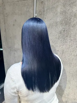 カラー ブリーチ/透明感 カラー🖤🪽みさきのヘアスタイル