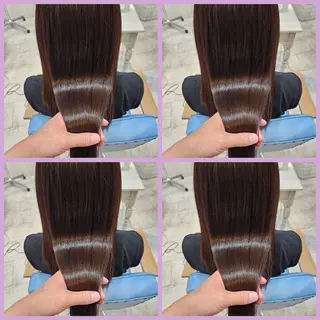 ロング カラー 顔周りレイヤーカット 髪質改善代表西村功平のヘアスタイル